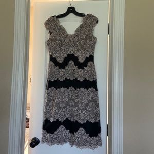 Black and Lace Tahari dress- Womens size 4